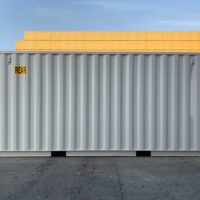 20 fuss double door seecontainer seite