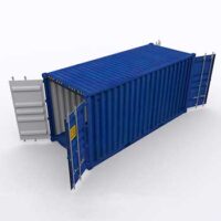 Blauer 20 Fuß Double Door Container