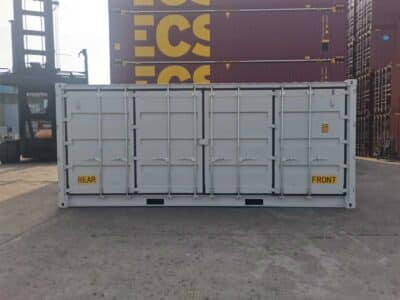 20 fuss open side door fsa seecontainer seite