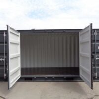 20 fuss open side door seecontainer tueren offen