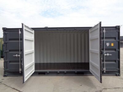 20 fuss open side door seecontainer tueren offen