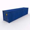 Blauer 40 Fuß high Cube Seecontainer