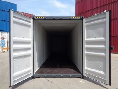 40 fuss high cube double door tuer offen