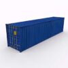 Blauer 40 Fuß Seecontainer