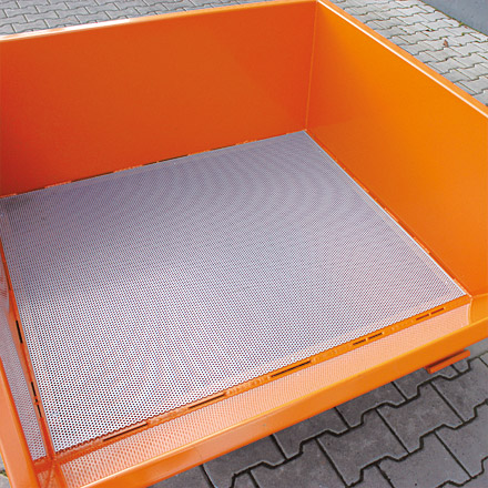 Spänebehälter mit Lochblech-Boden – Bild 3