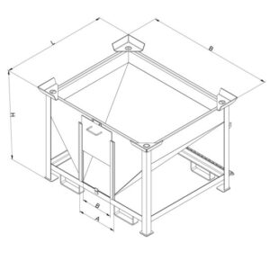 Alternative view of Silobehälter mit Auslaufschieber