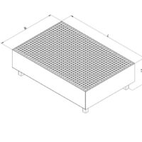 Alternative view of Auffangwanne mit geraden Seitenwänden