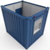 Kompakter 10 Fuß Bürocontainer mit Fenster, Außentür und moderner Isolierung für Baustellen und Firmen