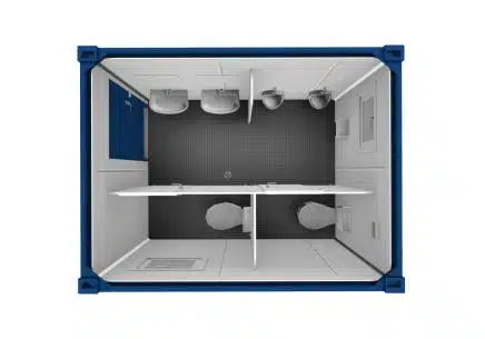 10 Fuß Herren - WC Container – Bild 2