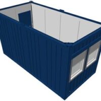 16 Fuß Bürocontainer in Blau