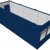 24 Fuß Bürocontainer in Blau