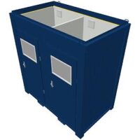 8 Fuß Duo Wc Container mit Urinal in Blau
