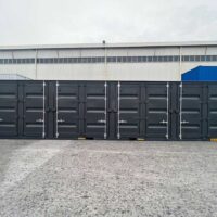 40 Fuss High Cube Side 8 Door Container seite