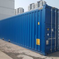 40 Fuss High Cube open top Container Seite tuer