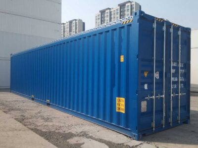 40 Fuss High Cube open top Container Seite tuer