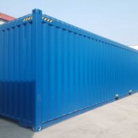 40 Fuss High Cube open top Container hinten 1