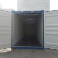 40 Fuss High Cube open top Container tuer offen