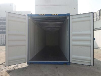 40 Fuss High Cube open top Container tuer offen